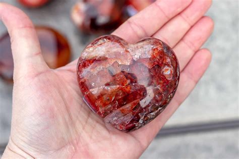 錦鯉膠花五行|紅膠花水晶｜錦鯉水晶｜火晶｜Red Hematoid Quartz 